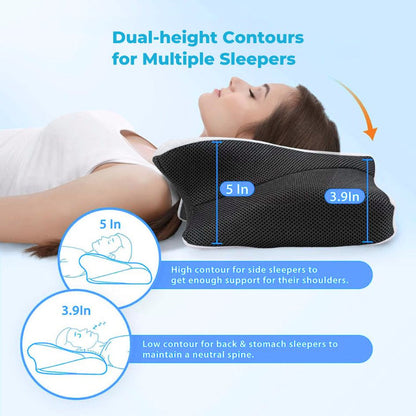 Blue Collar Contour Relief Pillow