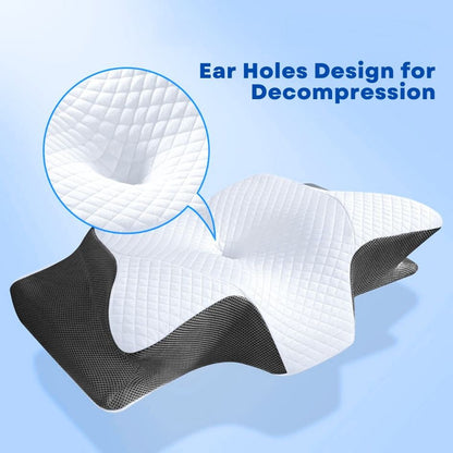 Blue Collar Contour Relief Pillow